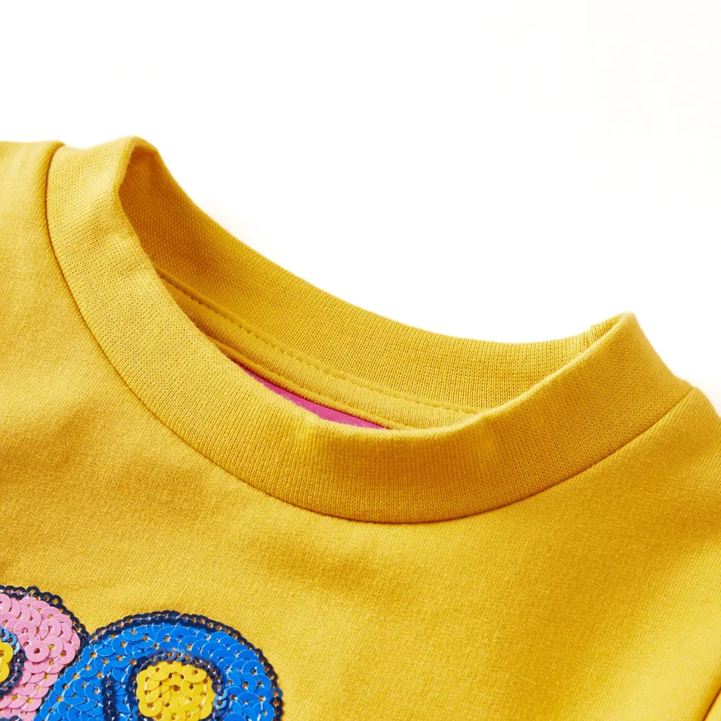 Felpa per Bambini Ocra Scuro 116