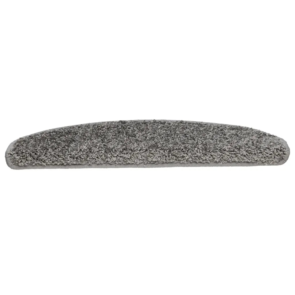 Tappetini per scale 15 pz 65x21x4 cm Grigio Semicircolari Grandi 133900