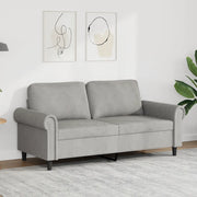 Divano a 2 Posti-Sofa 2 Posti Grigio Chiaro 140 cm in Velluto 189227