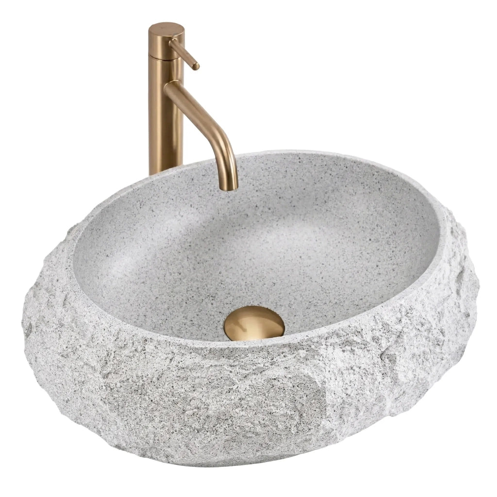 Lavabo Da Appoggio Rea Mika Beige