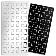 LABYRINTH -M- - Pannello in PVC traforato - Parasole Colore: bianco, Misura: 50x150 cm