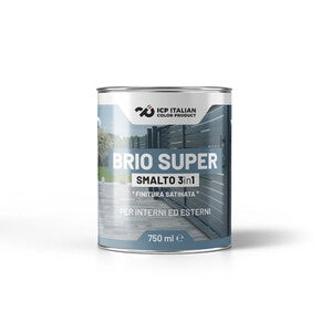 SMALTO BRIOSUPER 3 IN 1 NERO 0,75 L- 6,0 pz