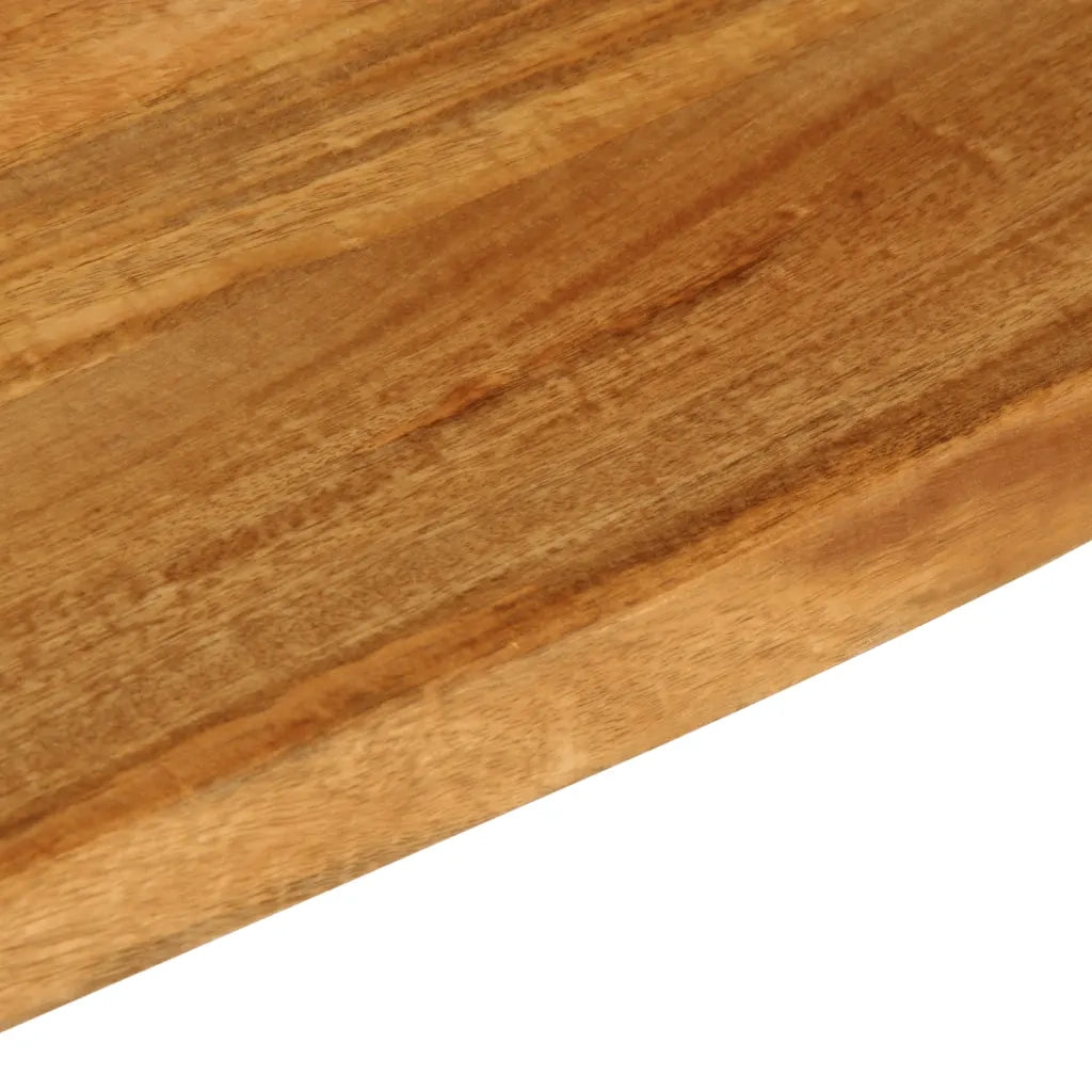 Piano Tavolo Bordi Vivi 120x30x2,5cm in Legno Massello di Mango 370530
