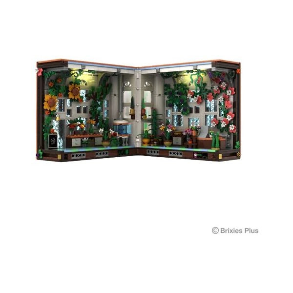 Costruzioni brixies sch222 605 plus negozio di fiori book nook