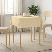 Tovaglia da Tavolo 5 pz Quadrato Bianco Crema 110 x 110 cm 42040419