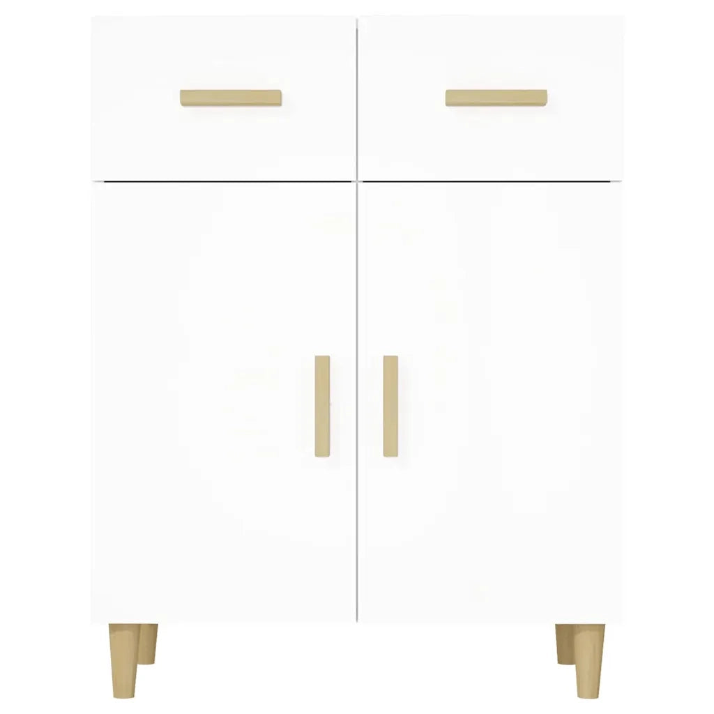 Credenza Bianca 69,5x34x89 cm in Legno Multistrato 812186