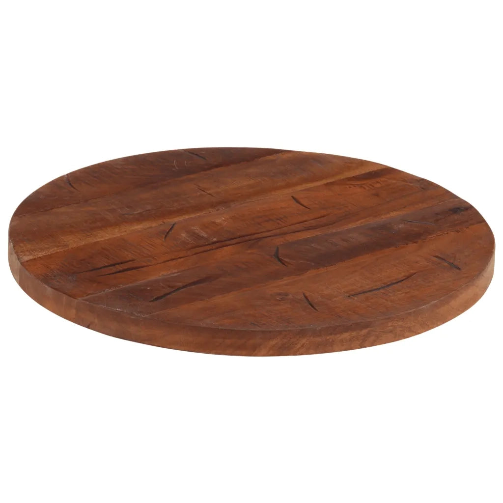 Piano per Tavolo Ø 50x3,8 cm Rotondo Legno Massello di Recupero 370037