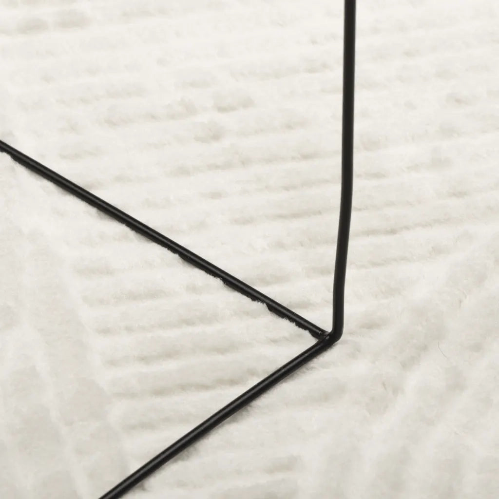 Tappeto IZA a Pelo Corto con Aspetto Scandinavo Crema Ø 160 cm 375448