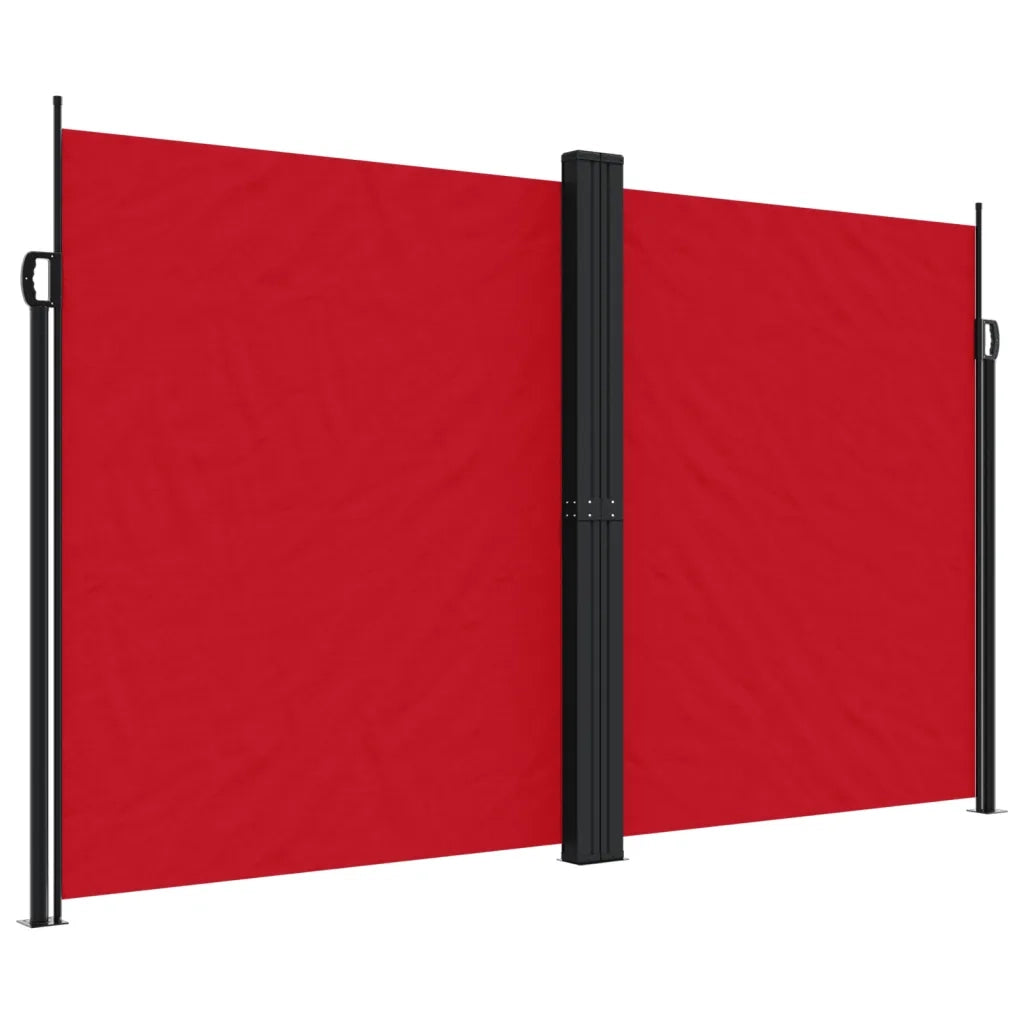 Tenda da Sole Laterale Retrattile-Tenda parasole per giardino Rossa 200x1000 cm 623955