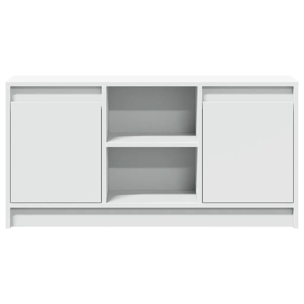 Mobile TV | Armadietto TV | Mobile Porta TV con LED Bianco 100x34x50 cm in Truciolato