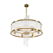 Maytoni Lampadario moderno Frame 6 luci E14 oro metallo vetro