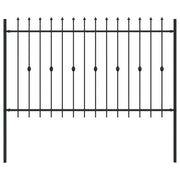Recinzione da Giardino | Recinzione a punte Asten Nero