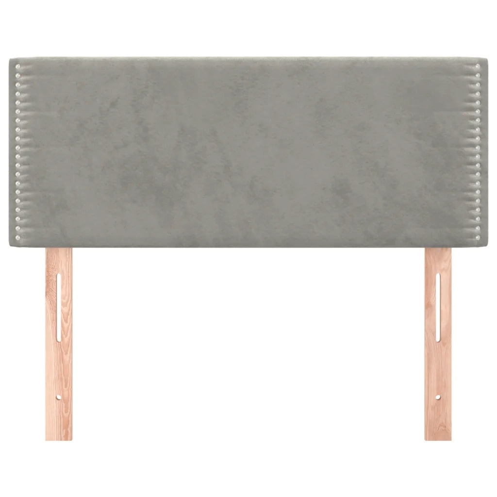 Testiera | Testata Grigio Chiaro 80x5x78/88 cm in Velluto