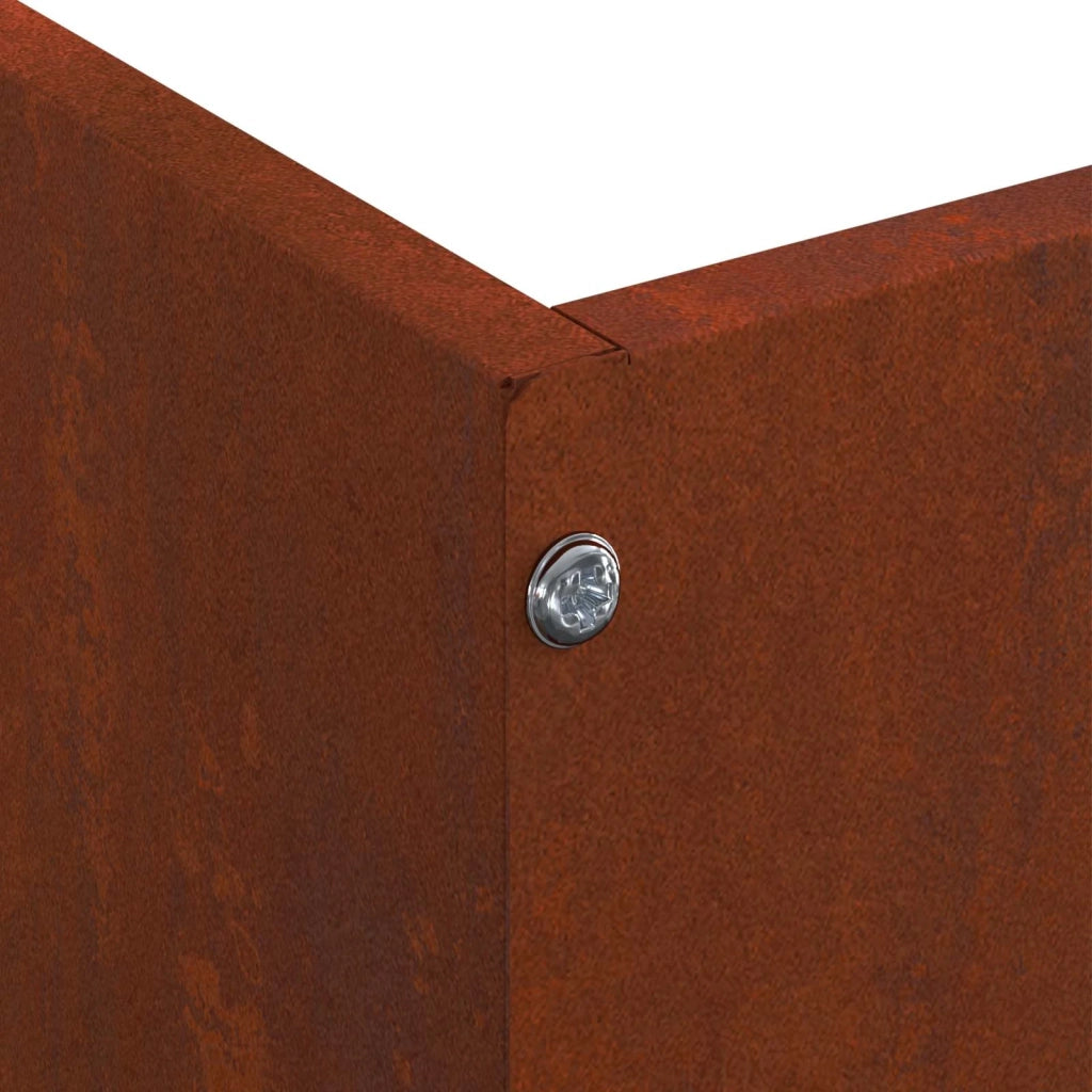 Bordura per Prato 6 pcs Ruggine 60 x 60 x 13 cm 874743