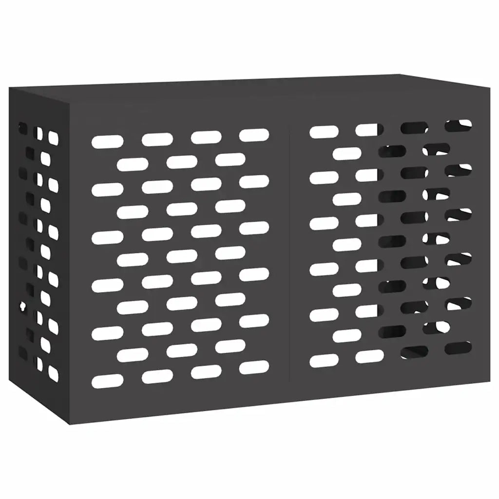 Copertura per condizionatore d'aria Nero 90 x 40 x 60 cm 865890