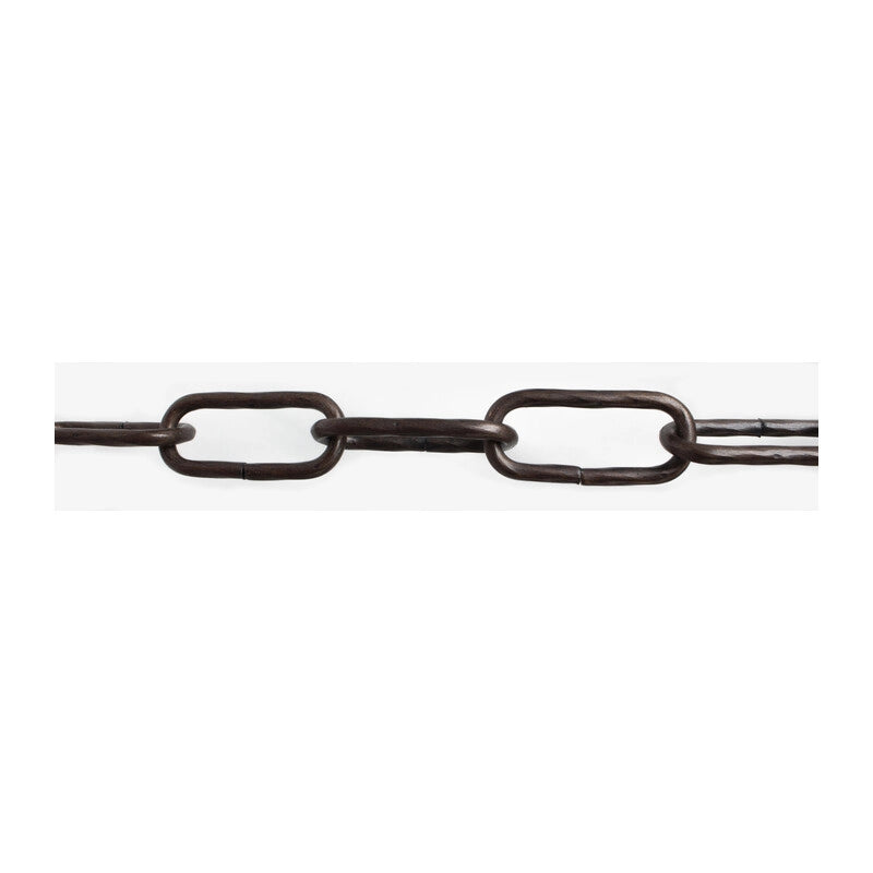 CATENA MAGLIA LUNGA RITORTA 4,0 MM 2,5 M NERO