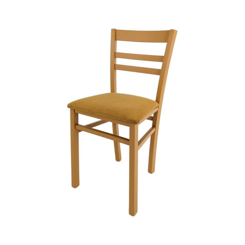 Sedia Cromica in legno colore mango set 2 pezzi