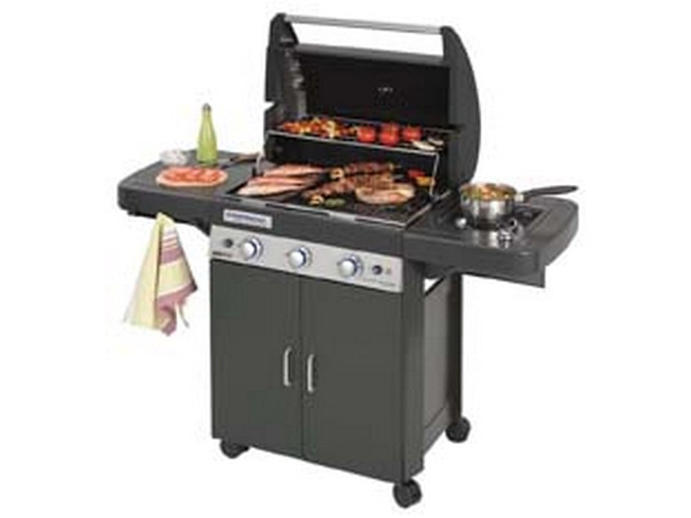 1pz barbecue gas 3 bruc. + fornello cm61x46 "3 classic ls plus dark " bracere cod:ferx.fer238939