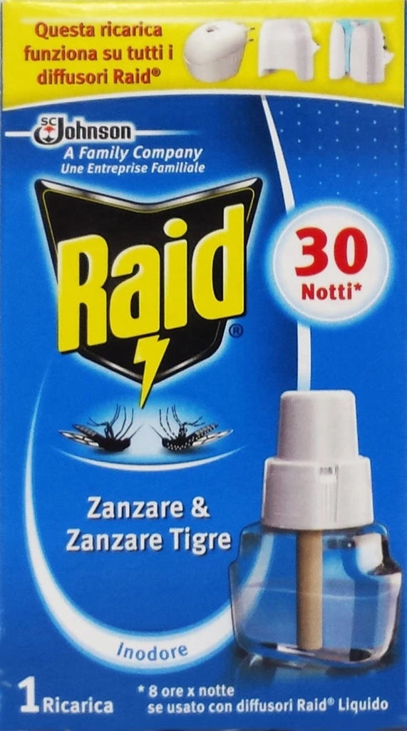 SET 12 CONFEZIONI RAID LIQUIDO PER RICARICA ELETTRICA X30 NOTTI CLASSICO