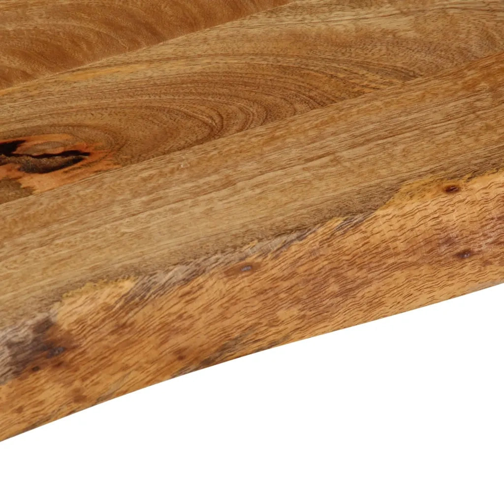 Piano Tavolo | Superficie Tavolo | Piano Scrivania Bordi Vivi 110x40x3,8cm in Legno Massello di Mango
