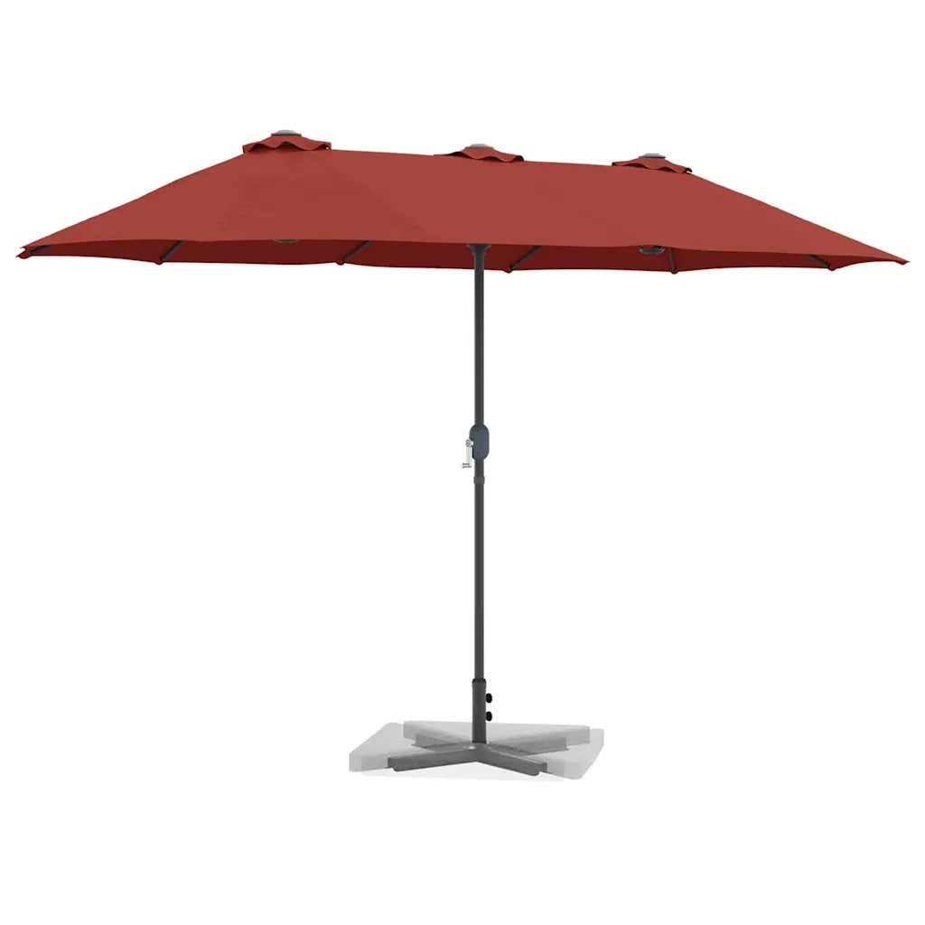 Ombrello | Parasol da giardino Terracotta 370 x 197 x 239 cm