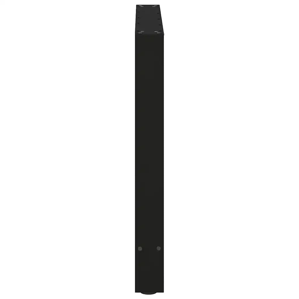 Gambe per tavolo da pranzo nere 2 pz | Piede del tavolo 80x(72-73) cm in acciaio