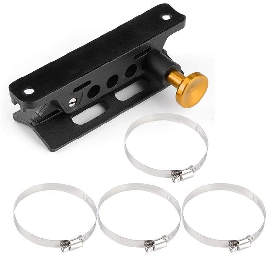Supporto per estintore universale regolabile a rotella - Olio e liquidi - Adatto per veicoli - Nylon/Alluminio - Opzionale colore oro/argento/rosso - Estintore
