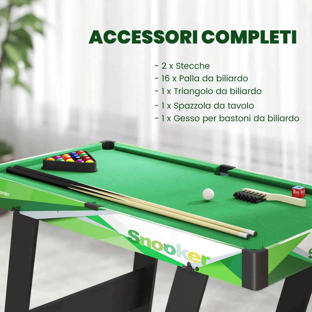 Tavolo da biliardo pieghevole ¨C Minimal ¨C 104x55.5x68 cm