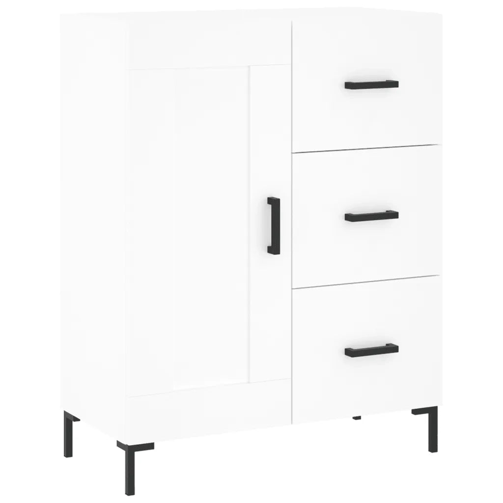 Credenza | Madia | Buffet da pranzo | Armadio da pranzo Bianca 69,5x34x180 cm in Legno Multistrato