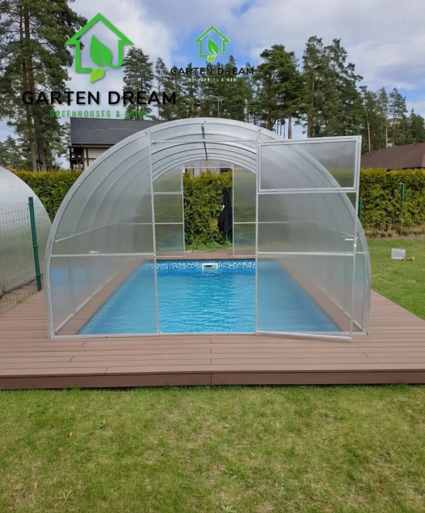 Copertura per Piscina Garten Dream MARINA 3x10 m con Policarbonato 6 mm