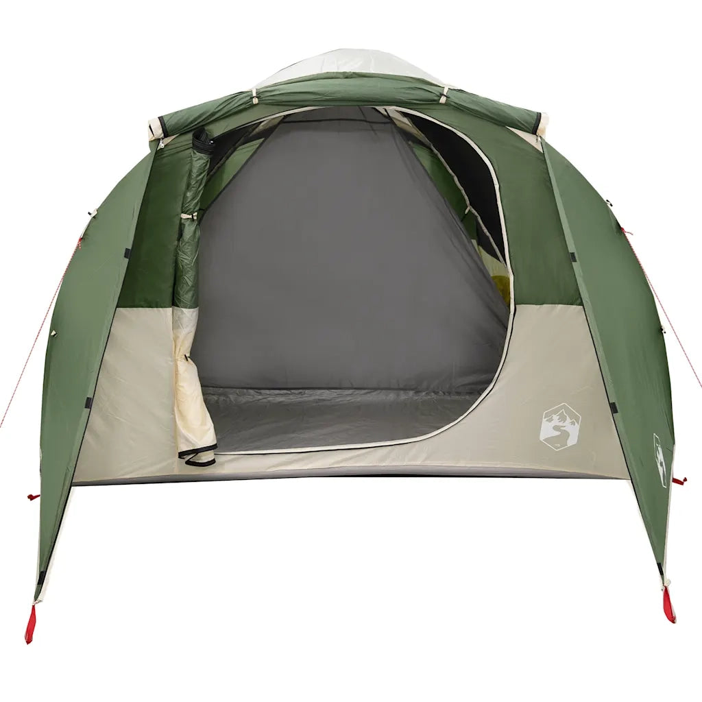 Tenda Familiare a Tunnel per 6 Persone Verde Resistente all'acqua 4009572