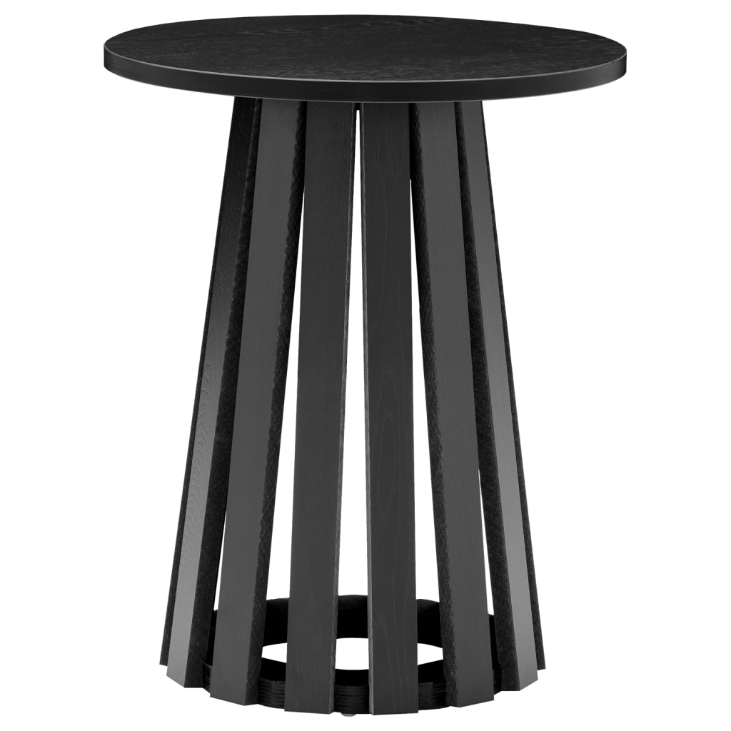 LIVTavolino rotondo in stile scandinavo nero