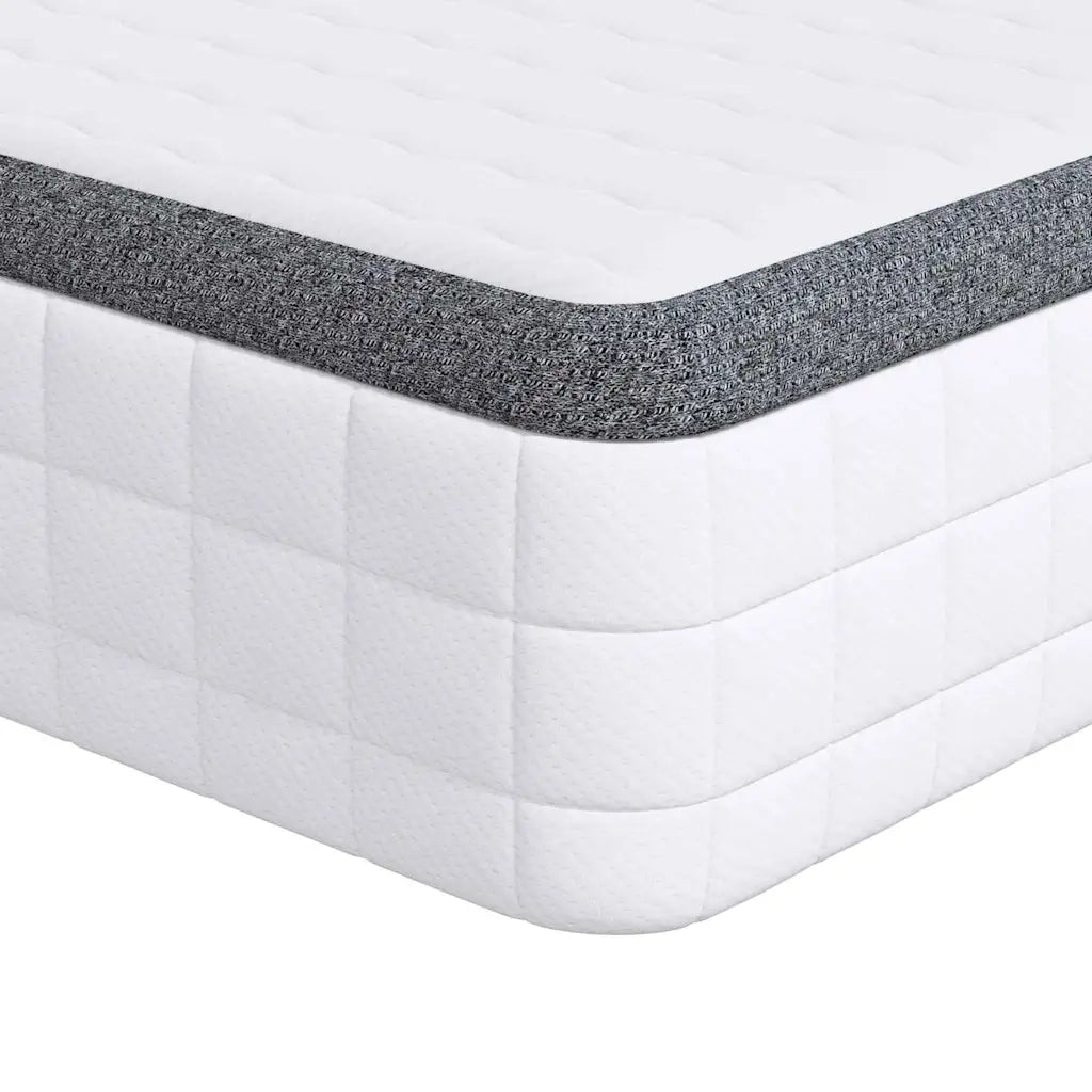 Materasso Bianco e Grigio 80 x 200 cm Molla Bonell