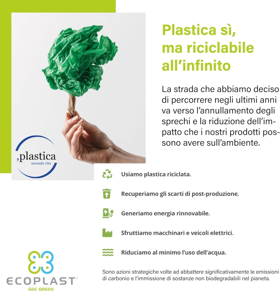 SCOLAPOSATE colore madreperla/verde  - ECOPLAST