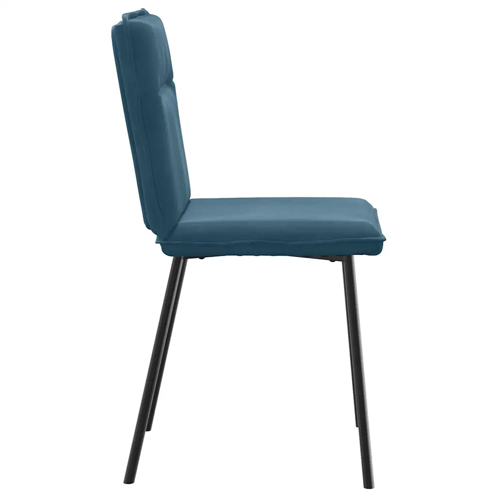 Sedie da Pranzo 6 pz Blu in Velluto 3315589