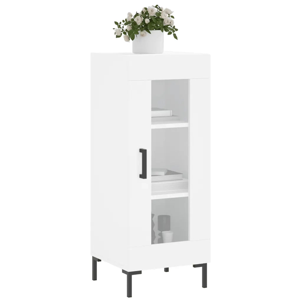 Credenza | Madia | Buffet da pranzo | Armadio da pranzo Bianca 34,5x34x90 cm in Legno Multistrato