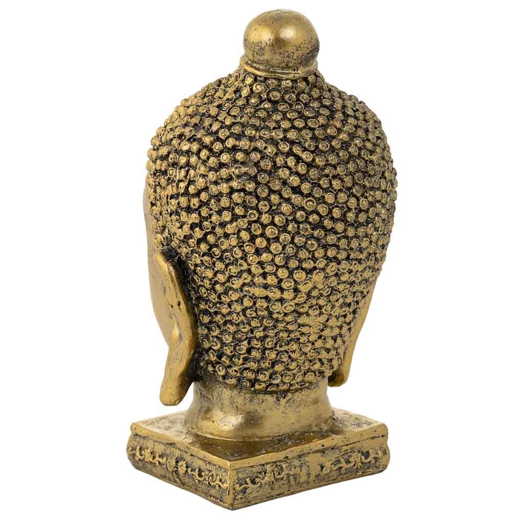 Buddha decorativo in resina dorato 14x13.5x23.5h cm