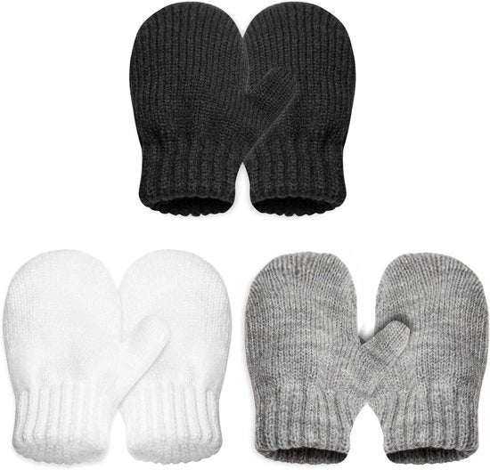 Manopole termiche per bambini, impermeabili al vento, per neonati, ragazzi e ragazze, 0-4 anni (3 colori)