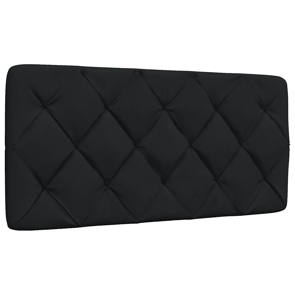 Letto singolo | Letto per adulti | Giroletto con LED senza Materasso Nero 100x200 cm in Tessuto