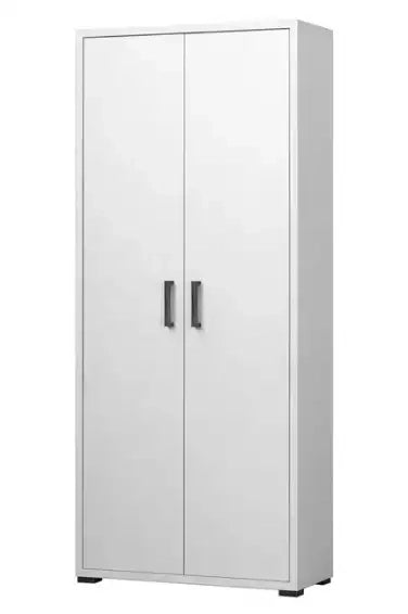 Armadio 2 ante + cassetto interno bianco cemento già montato L75.3 H175 P33