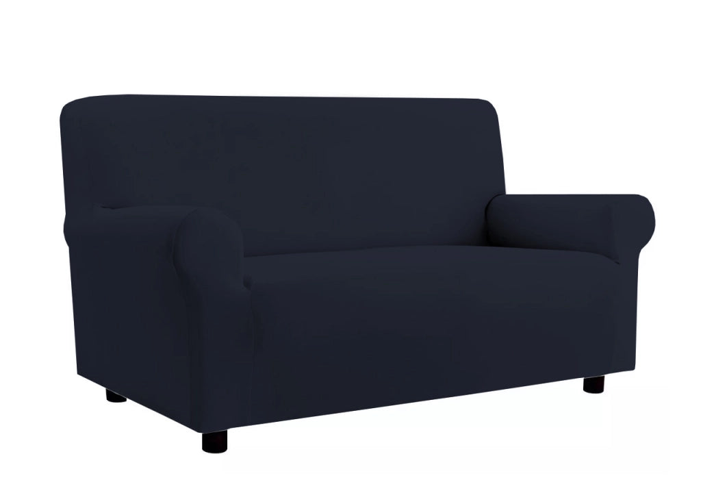 Copridivano Elasticizzato Antimacchia Modello Zeno Colore Blu - 3 Posti - Blu