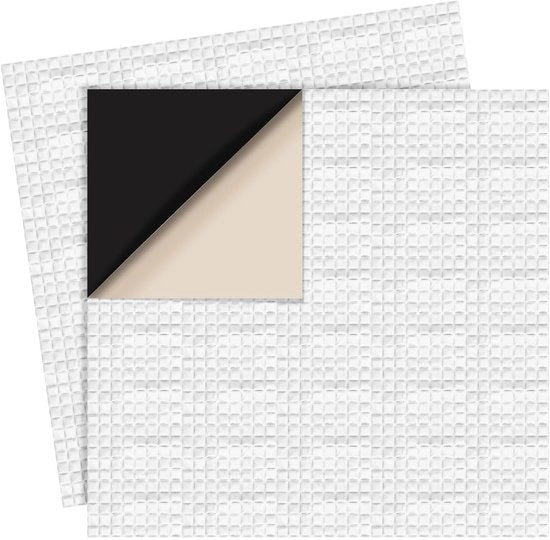 Patch di riparazione 20x20cm - Butirrubbero/Aluminio - Autoadesivo - Copertura per vasca - Piscina per giardino - Spessore 1mm