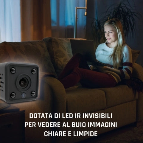 Mini telecamera wi-fi da interni hd 720p HeyCam Mini