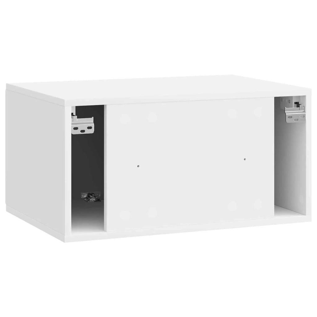 Mobile TV da Muro | Armadietto TV | Mobile Porta TV Bianco Lucido 59,5 x 41 x 30 cm