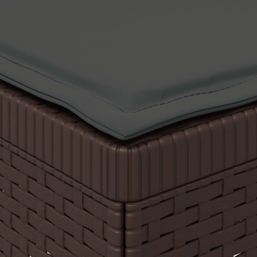 Divano da esterno-Divano da Giardino a 1 Posto con Cuscino Aspetto Rattan PP 758703