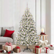 Albero di Natale artificiale con 300 LED Verde e Bianco 180 cm 3395750