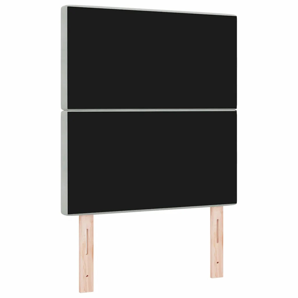 Testiera | Testata LED con strisce LED Grigio chiaro 80 cm Velluto