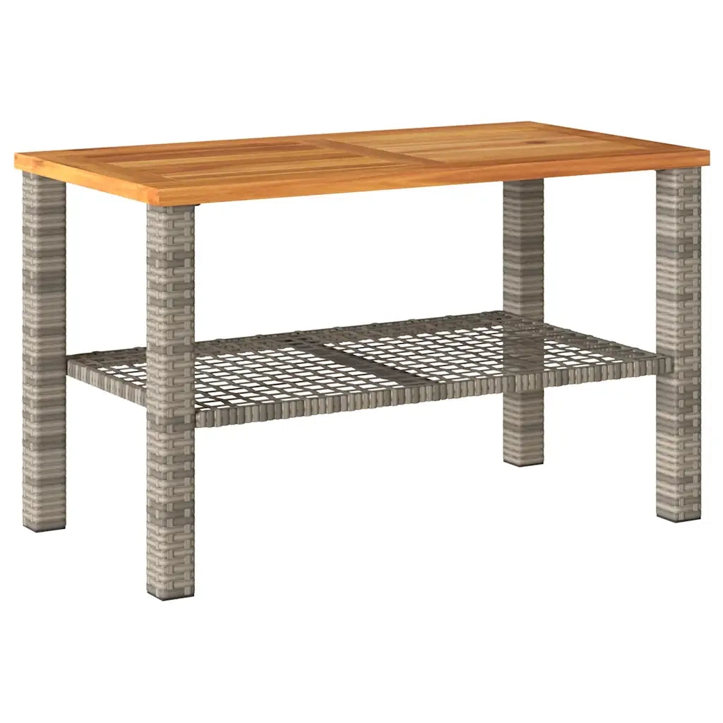 Set Divani da Giardino 4 pz con Cuscini in Polyrattan Grigio 366267