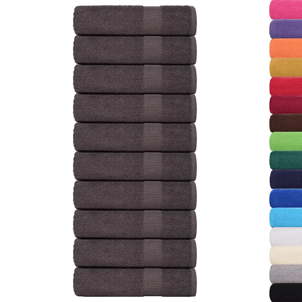 Asciugamani da bagno FROGN 10 pz | Teli per bagno Antracite 100x150 cm 360 g/m2