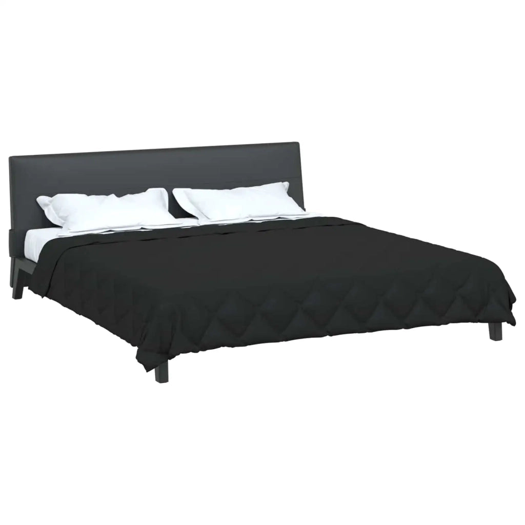 Piumone | Duvet Estivo Nero 220 x 200 cm Microfibra